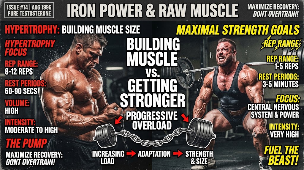 Building Muscle vs. Getting Stronger: Hypertrophy, Sets, Reps & Progressive Overload