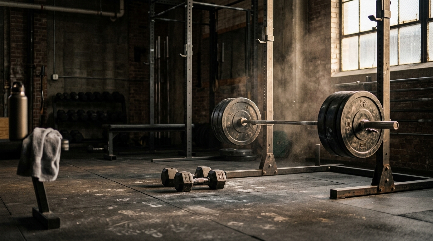 A leg day workout for the gym and one for home: a barbell routine and a dumbbell-only routine with sets, reps, rest, form cues and a progression plan.
