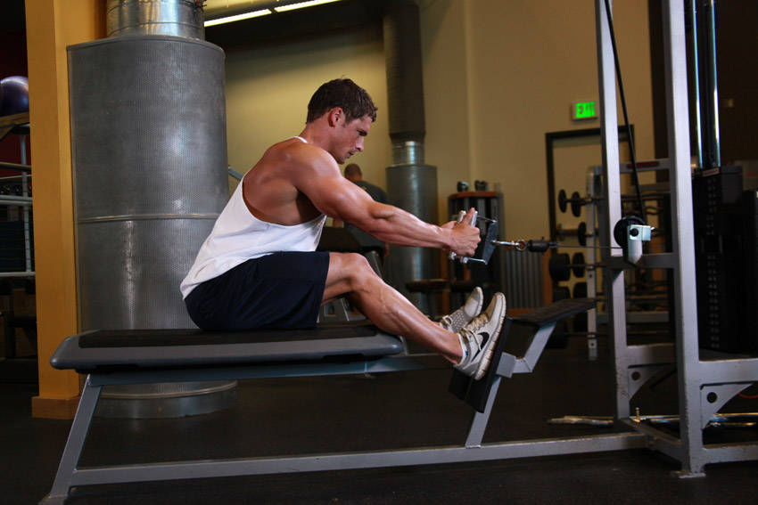 Cable Row: Starting position