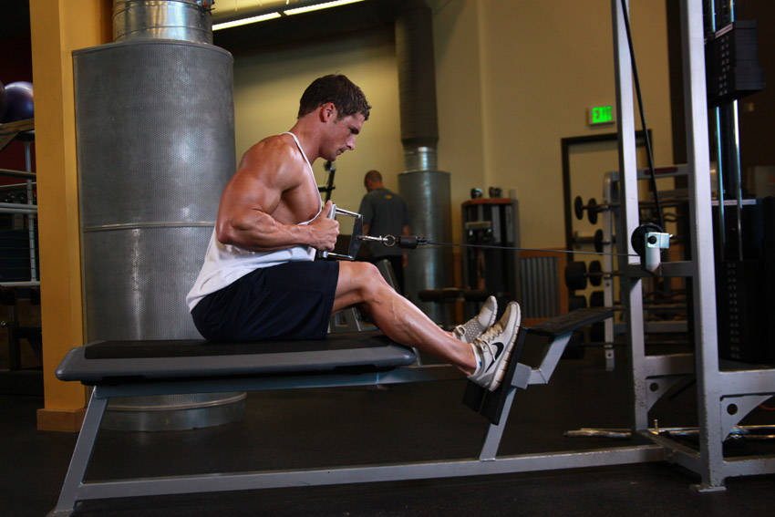 Cable Row: Ending position
