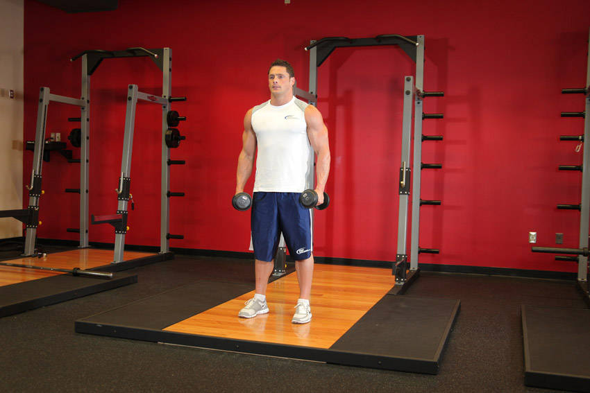 Side Raise: Starting position