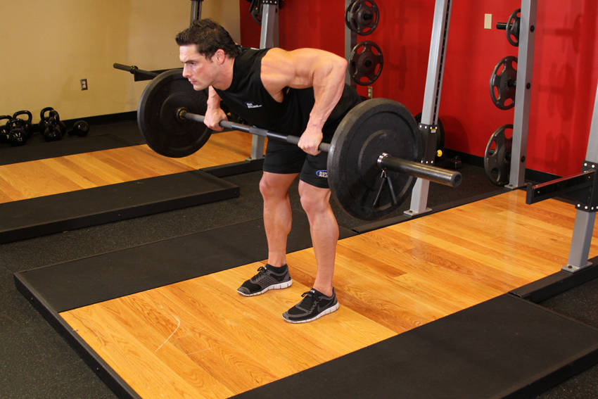BB Rear Delt Row: Ending position