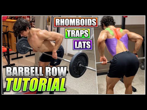 Incline BB Rear Delt Row video demo