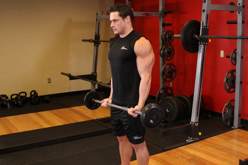 Drag Curl: Starting position