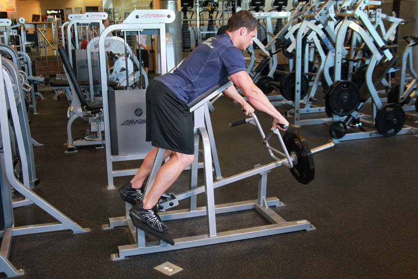 T-Bar Row: Starting position