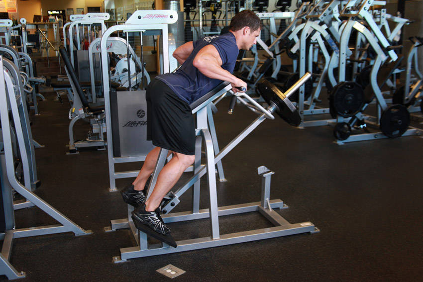 T-Bar Row: Ending position