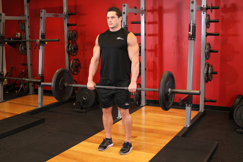 Deadlifts: Ending position