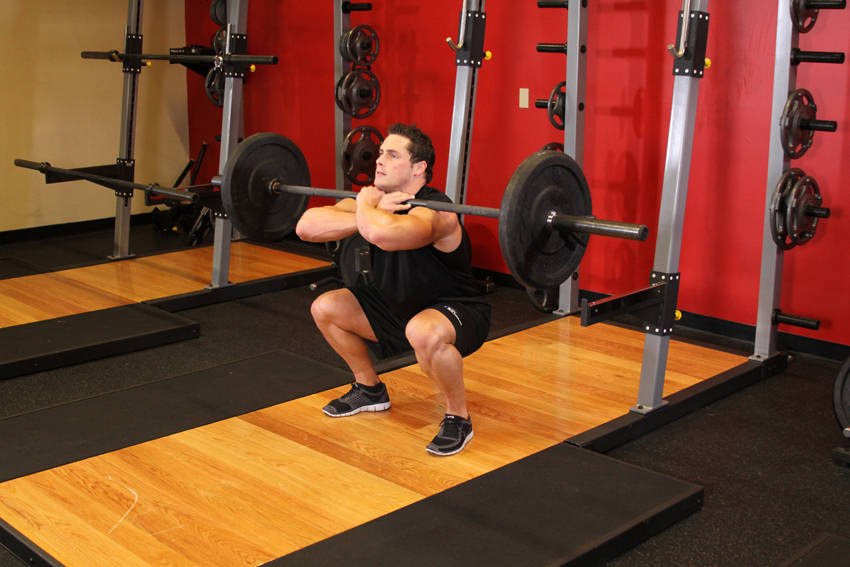 Front Squat: Ending position