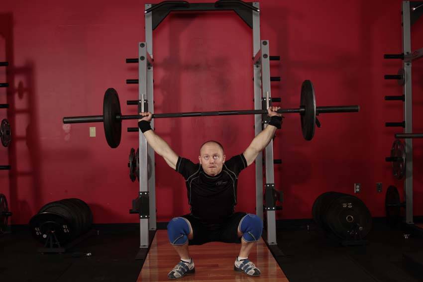 Overhead Squat: Ending position