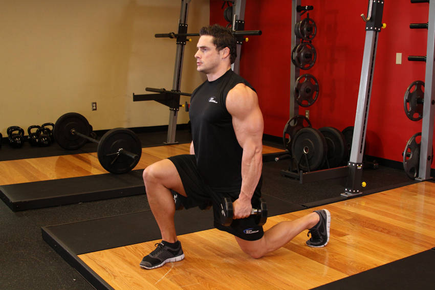 Lunges: Ending position