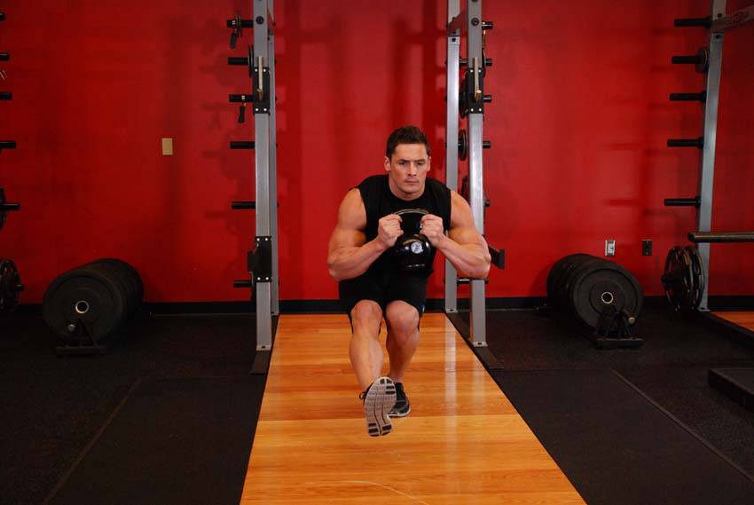 Pistol Squat: Ending position