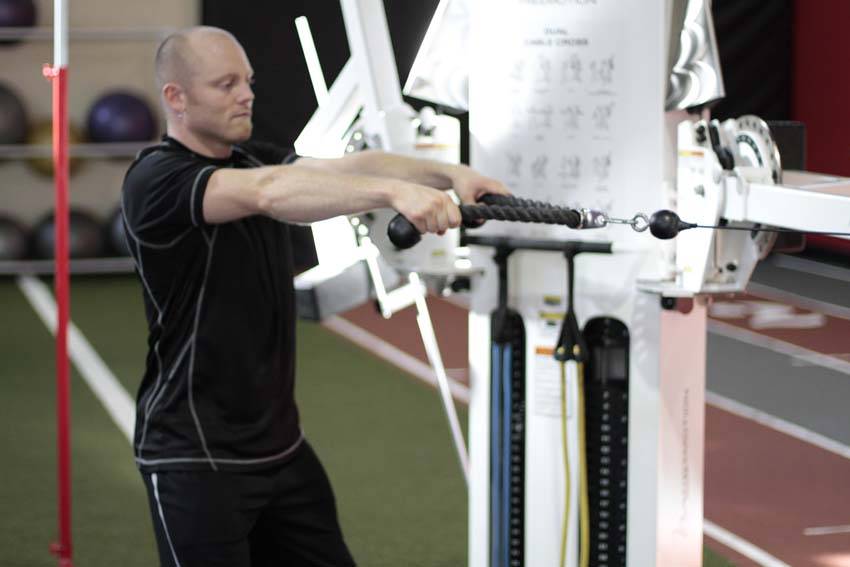 Face Pull: Starting position