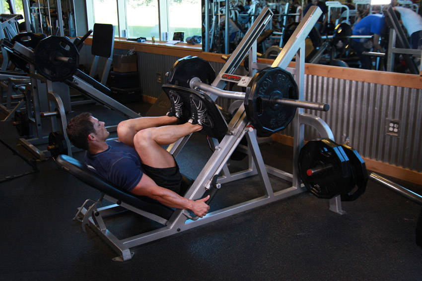 Leg Press: Ending position