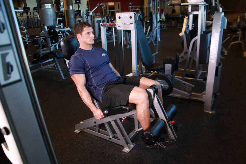 Leg Extension: Starting position