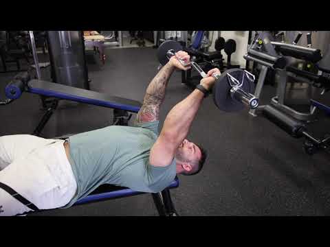EZ-Bar Skull Crushers video demo
