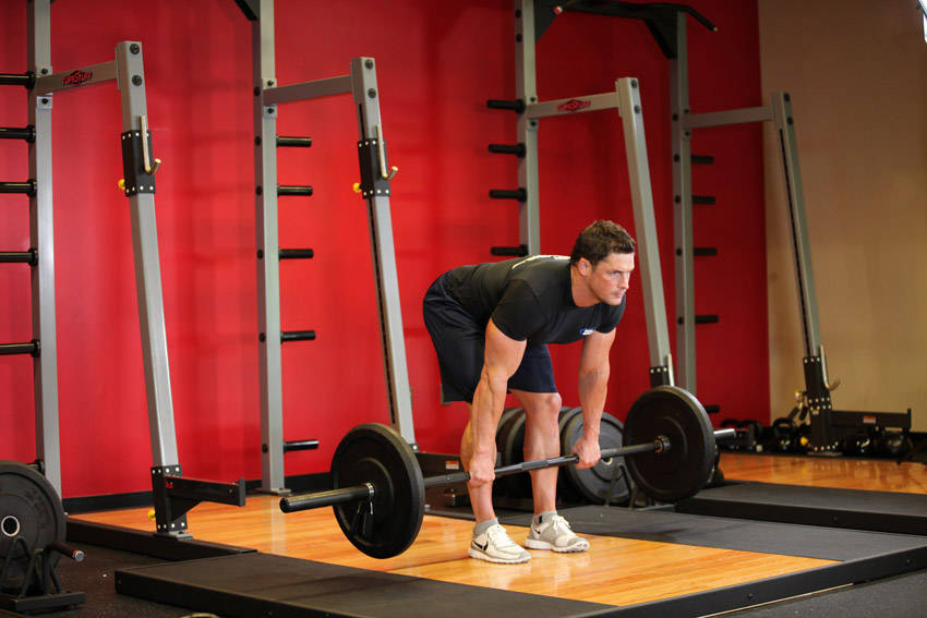 Stiff Legged Deadlift: Starting position