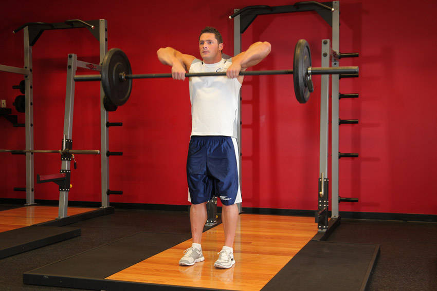 Upright Rows: Starting position