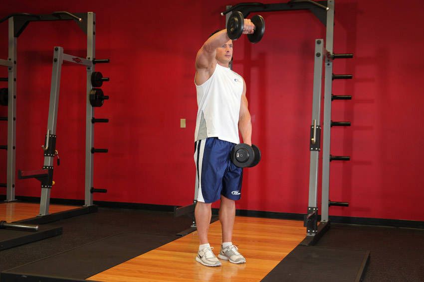 Front Raise: Ending position