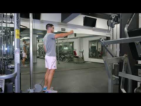 Cable Front Raise video demo